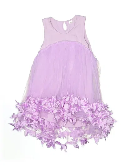 Pre-owned Sunny Fashion Kids' Dress In Purple