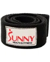 Sunny Health & Fitness Padded Lifting Straps With Cushioned Wrists (pair) In Black