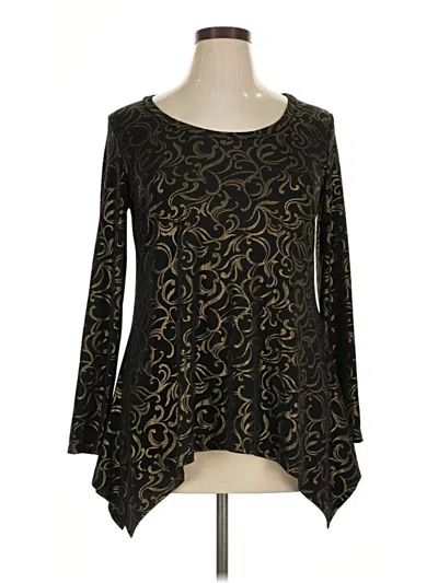 Pre-owned Sunny Leigh 3/4 Sleeve T-shirt In Black