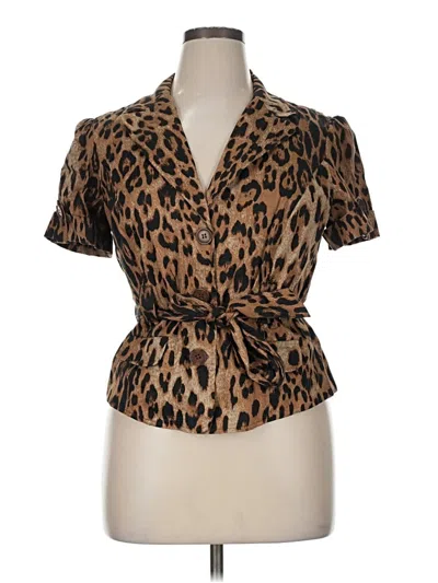 Pre-owned Sunny Leigh Blazer Jacket In Brown