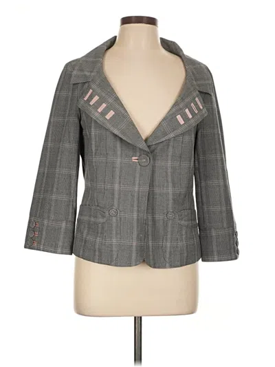 Pre-owned Sunny Leigh Blazer Jacket In Gray