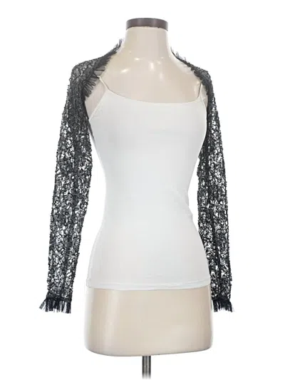 Pre-owned Sunny Leigh Cardigan Sweater In Silver