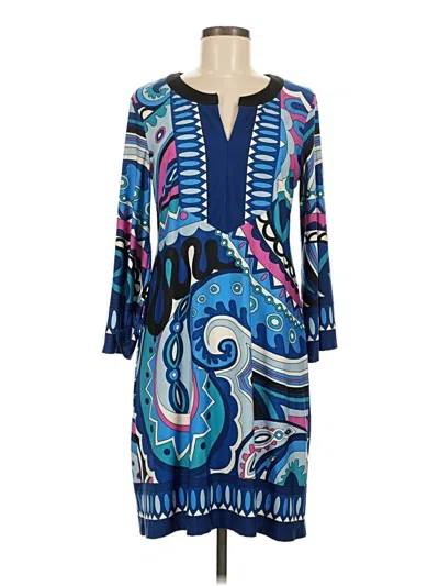 Pre-owned Sunny Leigh Casual Dress In Blue