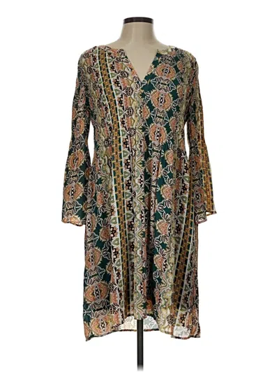 Pre-owned Sunny Leigh Casual Dress In Brown