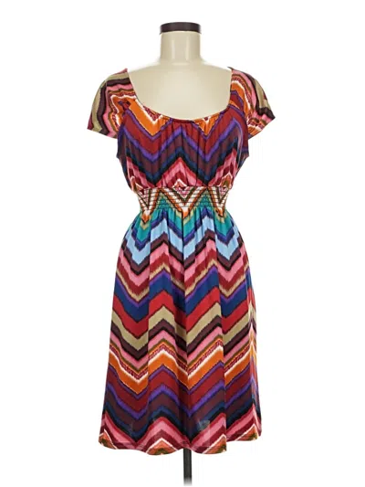 Pre-owned Sunny Leigh Casual Dress In Purple