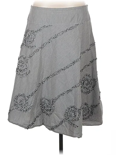 Pre-owned Sunny Leigh Casual Skirt In Gray