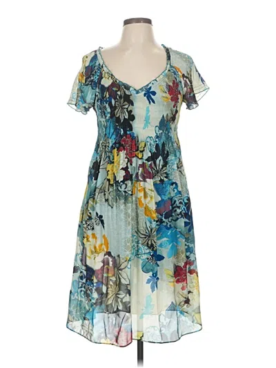Pre-owned Sunny Leigh Cocktail Dress In Blue
