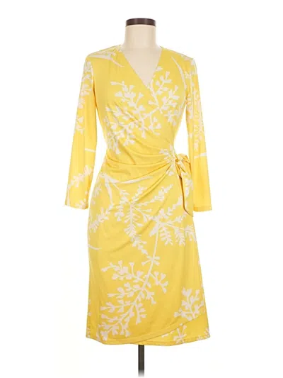 Pre-owned Sunny Leigh Cocktail Dress In Yellow