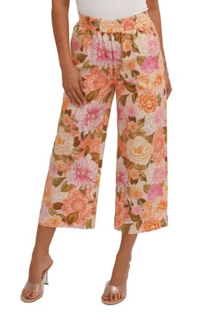 Sunny Leigh Crop Pull-on Pants In Multi