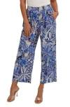 Sunny Leigh Crop Pull-on Pants In Blue