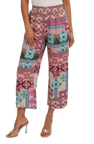 Sunny Leigh Crop Pull-on Pants In Multi