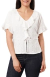 Sunny Leigh Eyelet Ruffle Top In White