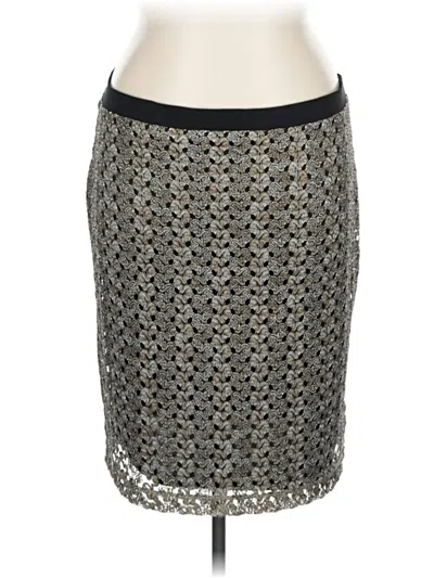 Pre-owned Sunny Leigh Formal Skirt In Silver
