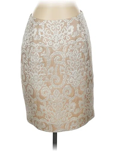 Pre-owned Sunny Leigh Formal Skirt In White