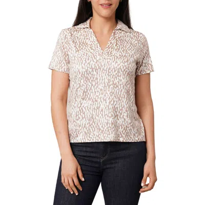 Sunny Leigh Johnny Collar Short Sleeve Top