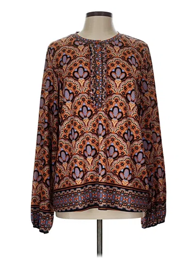 Pre-owned Sunny Leigh Long Sleeve T-shirt In Brown