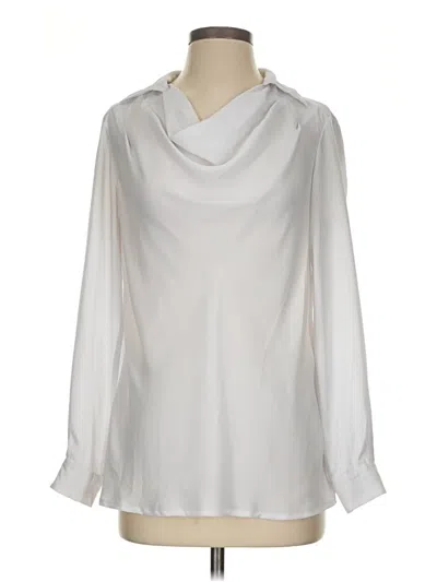 Pre-owned Sunny Leigh Long Sleeve Turtleneck In White