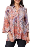 Sunny Leigh Pleated Button-up Shirt