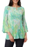 Sunny Leigh Pleated Keyhole Top