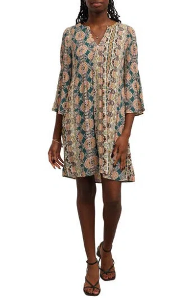 Sunny Leigh Release Pleat Dress In Gray