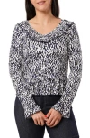 Sunny Leigh Ruffle V-neck Long Sleeve Top