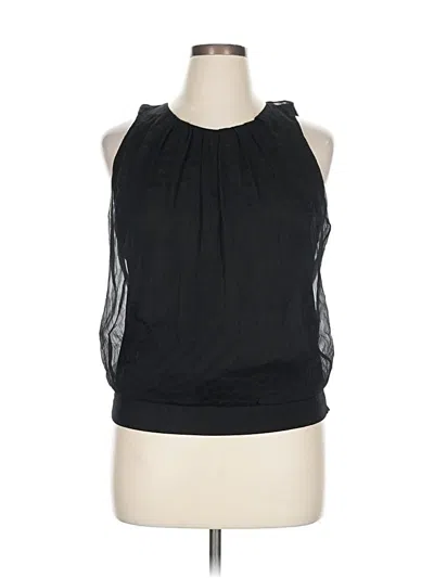 Pre-owned Sunny Leigh Sleeveless Blouse In Black