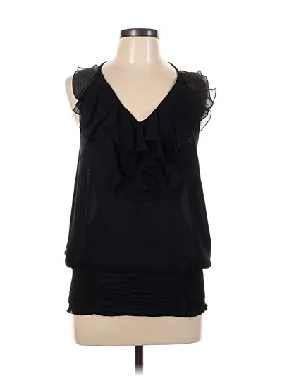 Pre-owned Sunny Leigh Sleeveless Blouse In Black