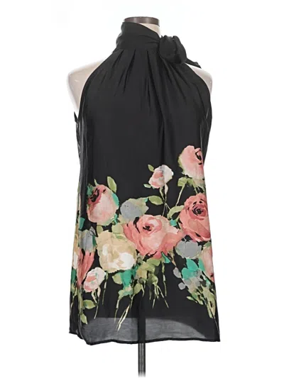 Pre-owned Sunny Leigh Sleeveless Blouse In Black