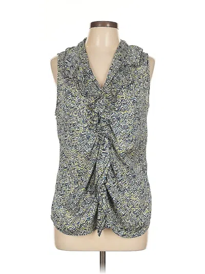 Pre-owned Sunny Leigh Sleeveless Blouse In Green