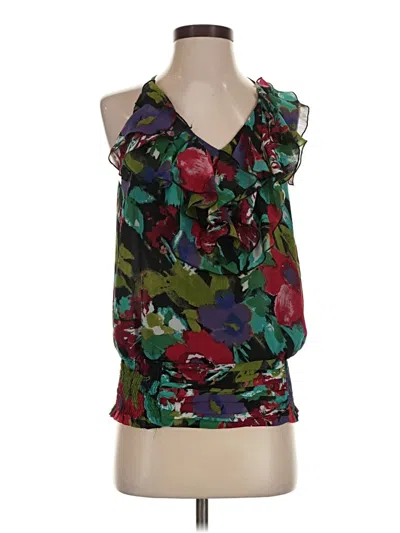 Pre-owned Sunny Leigh Sleeveless Blouse In Green