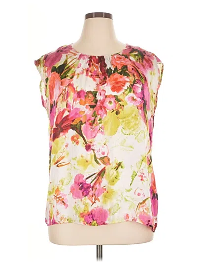 Pre-owned Sunny Leigh Sleeveless Blouse In Pink