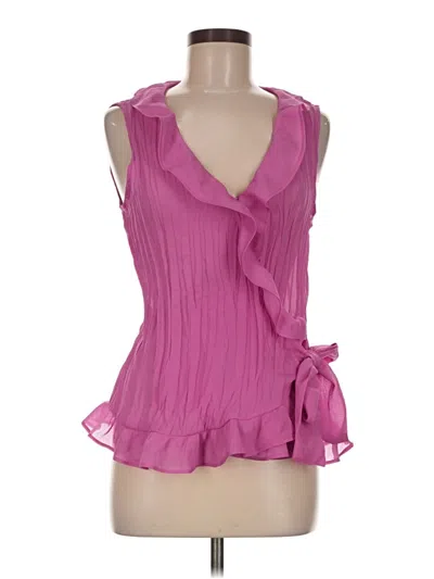 Pre-owned Sunny Leigh Sleeveless Blouse In Pink