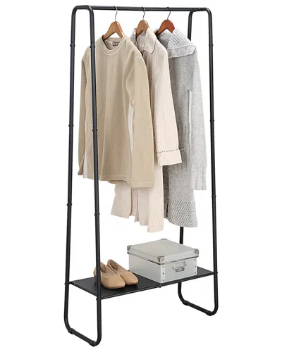 Sunny Point Sunnypoint Freestanding Clothes Garment Rack In Black