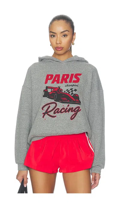 Sunny Somewhere Paris Racing Classic Hoodie In Gray