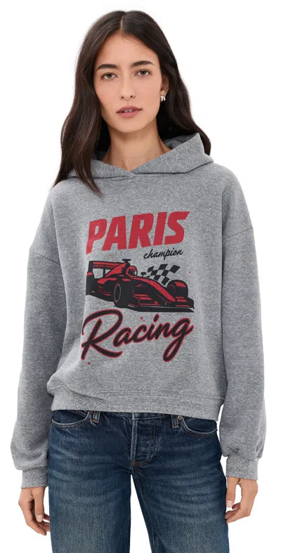 Sunny Somewhere Paris Racing Classic Hoodie Heather Grey In Gray