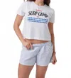 Sunny Somewhere Surf Cam Everyday Tee In White In White