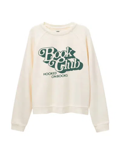Sunny Somewhere Women's Book Club Sweatshirt In Beige In Neutral