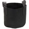 Sunnydaze 1 Gallon Garden Grow Bag With Handles Non-woven Polypropylene Fabric, Black