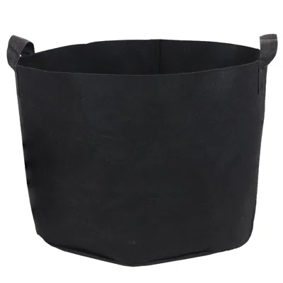 Sunnydaze 10-gallon Garden Grow Bag With Handles Non-woven Polypropylene Fabric, Black