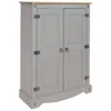 Sunnydaze Solid Pine Accent Cupboard With Shelf