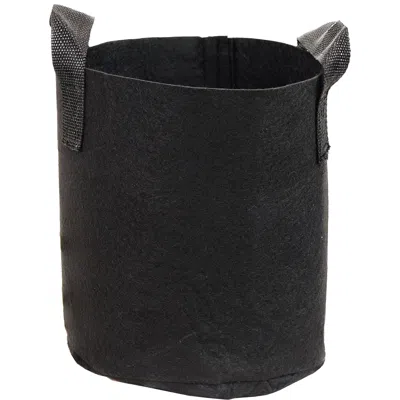Sunnydaze 2-gallon Garden Grow Bag With Handles Non-woven Polypropylene Fabric, Black