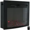 Sunnydaze 23-in Cozy Warmth Indoor Electric Fireplace Recessed Insert With Led Lights - Black Finish In Black