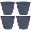 Sunnydaze 24-inch Anjelica Large Plant Pot - Polyresin Round Outdoor Planter With Drillable Drainage Holes