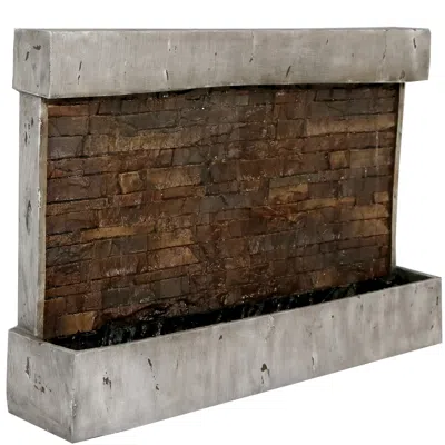 Sunnydaze 24"h Electric Polyresin Ancient Wall Indoor/outdoor Wall-mount Water Fountain