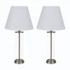 Sunnydaze 27.75" H Glass Cylinder Table Lamp Set Of 2 With Shade