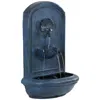 Shop Sunnydaze 27"h Solar Only Polystone Seaside Outdoor Wall-mount Water Fountain