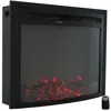 Sunnydaze Cozy Warmth Indoor Electric Fireplace Insert - Modern Horizontal Recessed Mount - 9 Color Options Fo