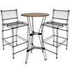 Sunnydaze 3pc Wire Bar Table Set