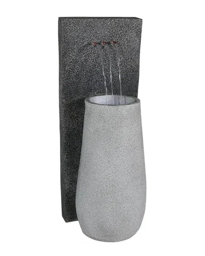 Sunnydaze 3-stream Monterno Outdoor Water Fountain In Grey