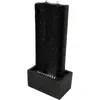 Sunnydaze 31"h Electric Polyresin Rippling Tower Column Outdoor Water Fountain With Lights